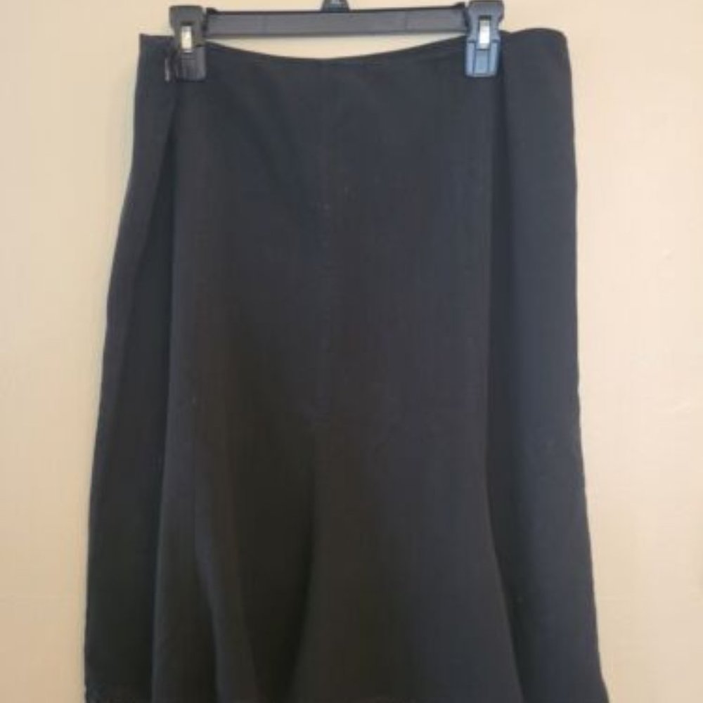 Geoffrey Beene Sport Stretch Flare Skirt Black Size 16